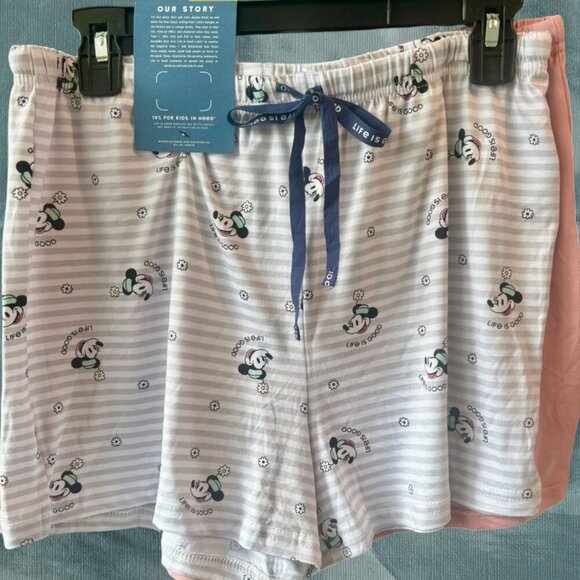 NEW - LIFE IS GOOD - 2 PACK SHORT - MINNIE MOUSE - SIZE M - Picture 5 of 7
